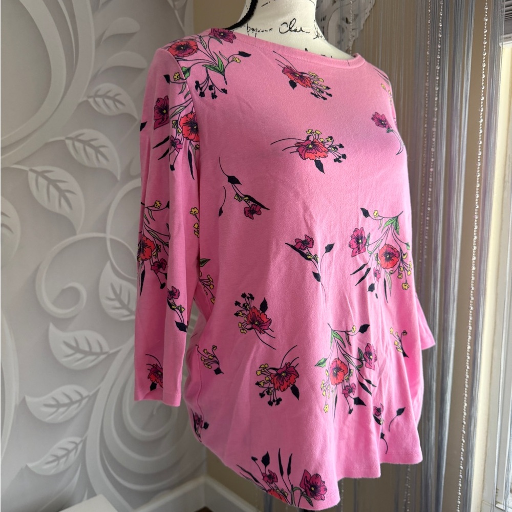 Charter Club Pink Floral Top